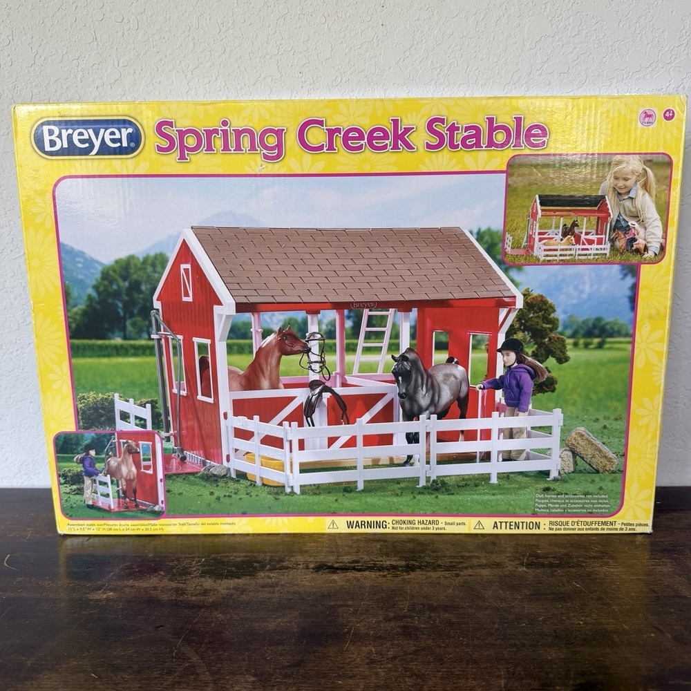 Breyer Classics‎ Spring Creek Stable Playset Classic 1:12 Scale #698